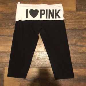 Pink yoga capris!
